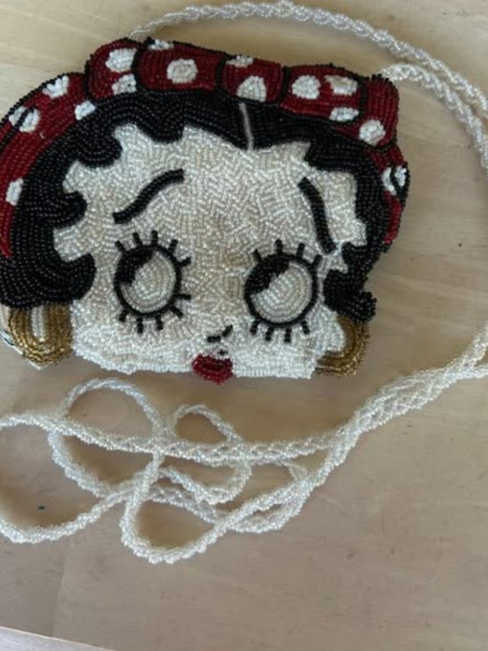 Betty Boop Beaded Evening Crossbody Bag